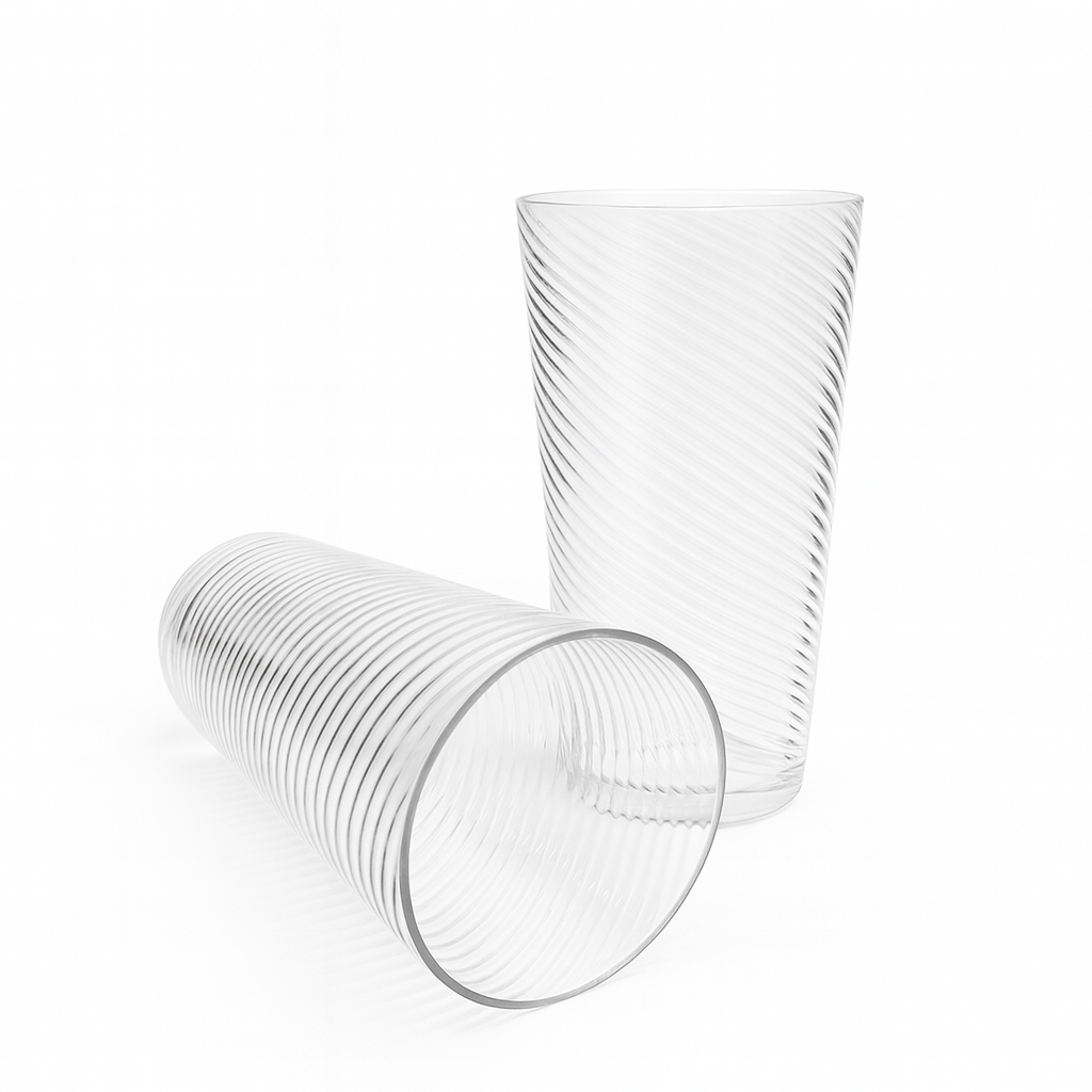Scalloped Drinking Glass