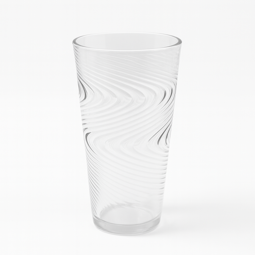 Wig Wagged Drinking Glass