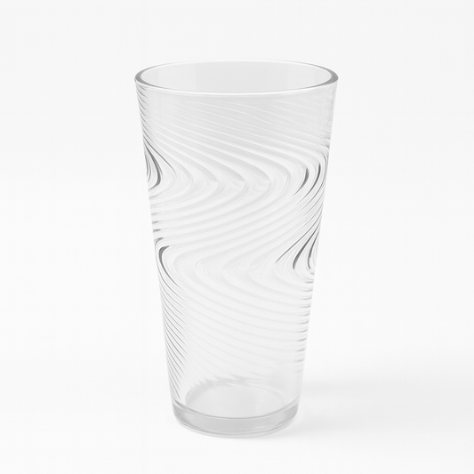 Wig Wagged Drinking Glass