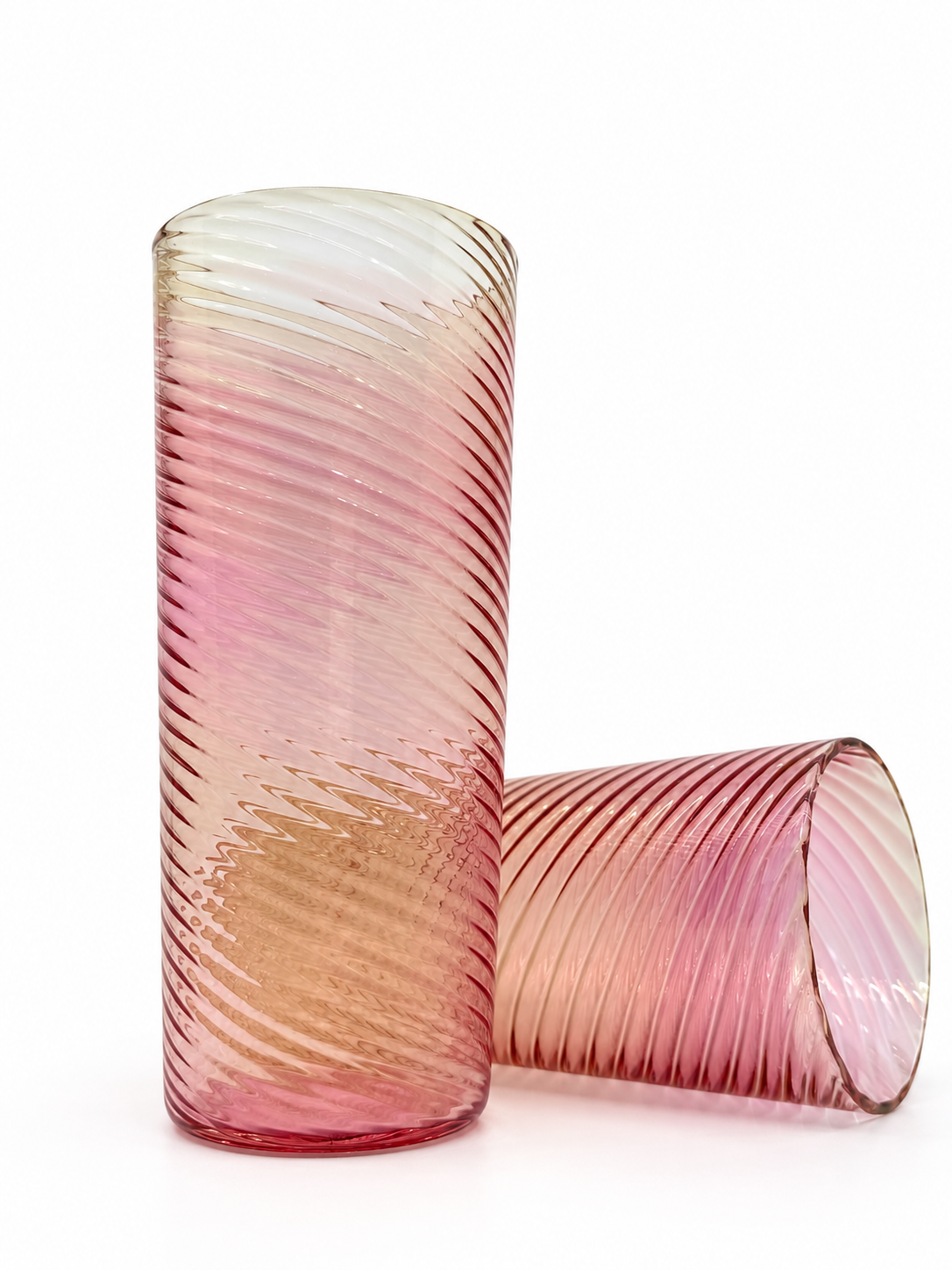 Fumed Scalloped Glass