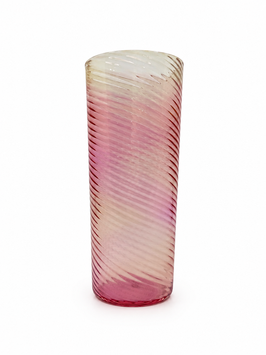 Fumed Scalloped Glass