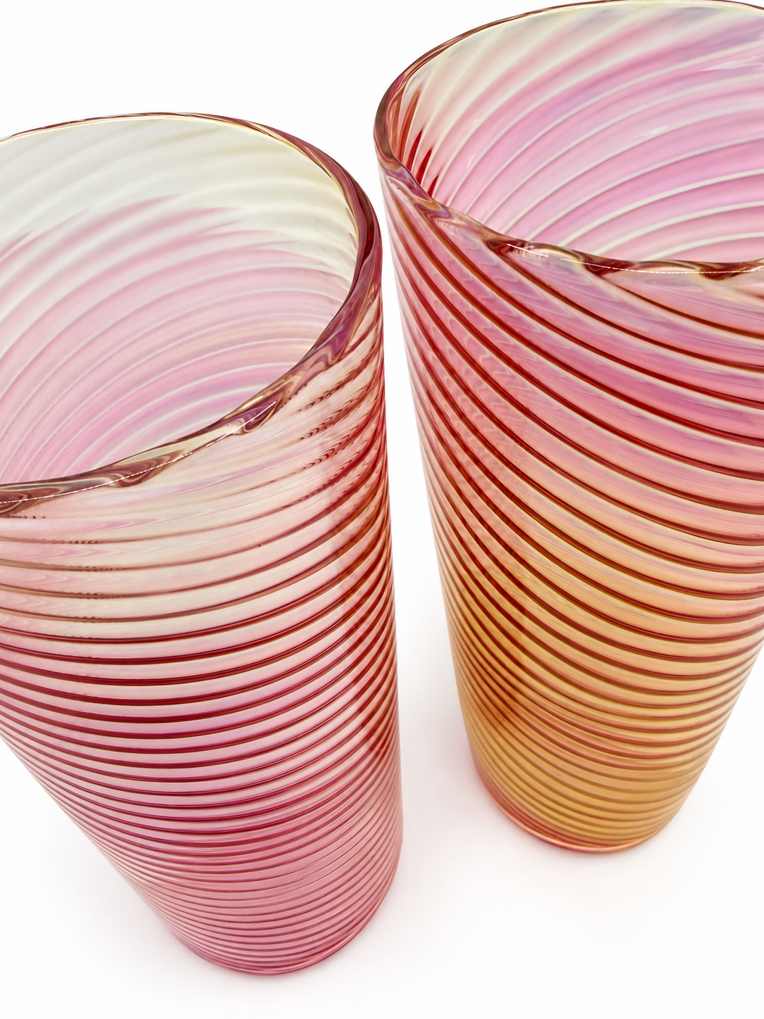 Fumed Scalloped Glass